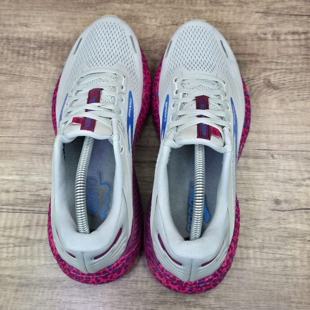Brooks Adrenaline GTS 22 Women's Sz 10.5 B Light Gray Pink Shoes READ DESCRIPTIO - Picture 10 of 11